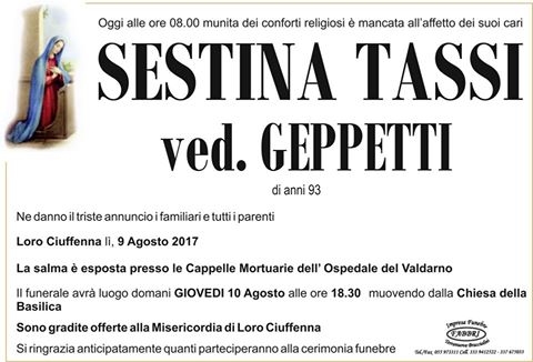 Sestina Tassi