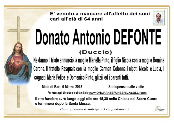 Defonte Donato Antonio