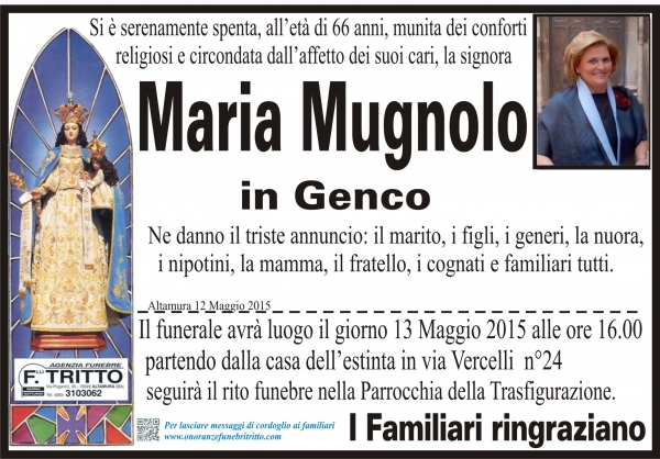 MARIA MUGNOLO