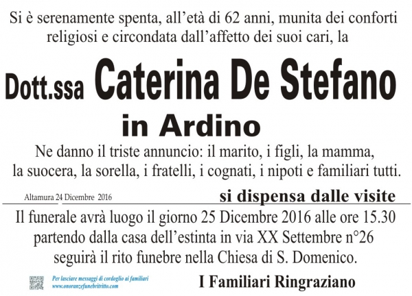 CATERINA DE STEFANO