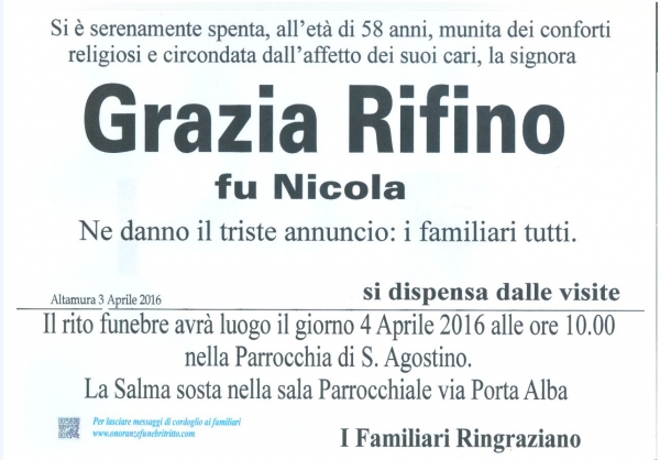 GRAZIA RIFINO