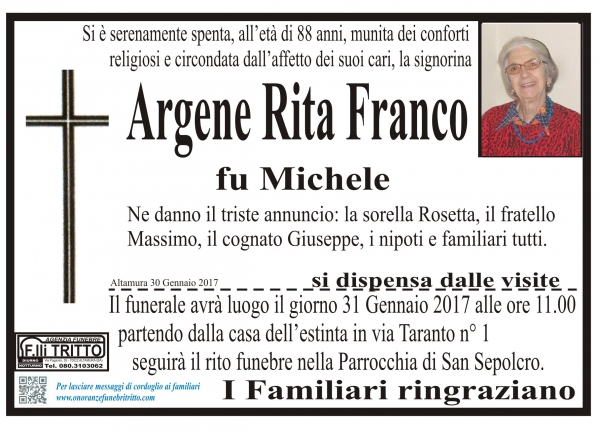 ARGENE RITA FRANCO