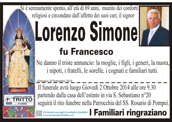 LORENZO SIMONE