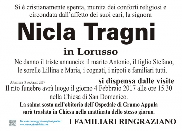 NICOLETTA TRAGNI