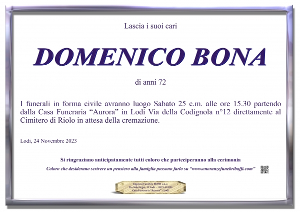 Domenico Bona