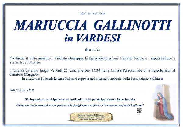 Maria Lucrezia Gallinotti