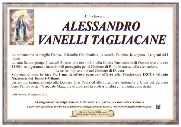 Alessandro Vanelli Tagliacane
